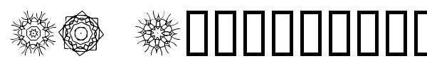 JI Kaleidoscope Bats font preview